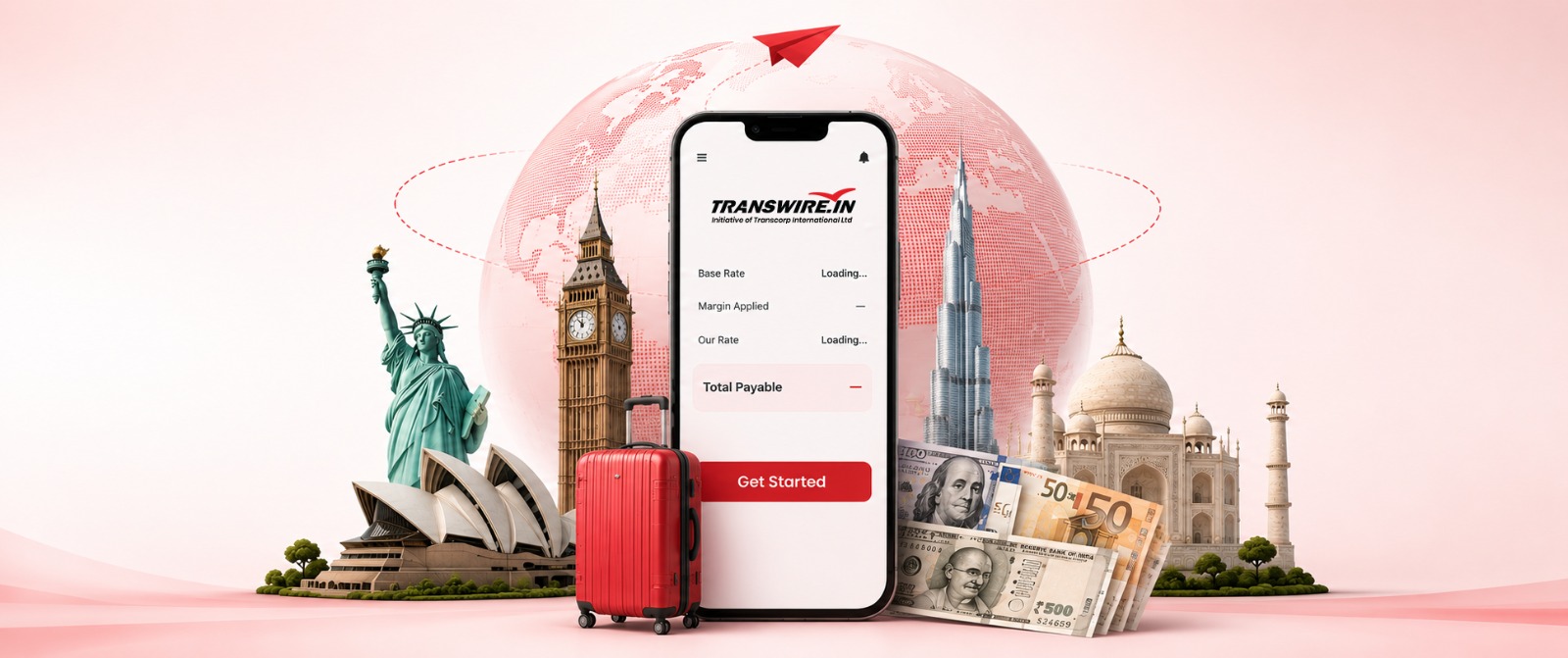 Transwire — exchange currency and send money for travel across the world